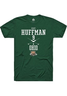 Mary Huffman  Ohio Bobcats Green Rally NIL Sport Icon Short Sleeve T Shirt