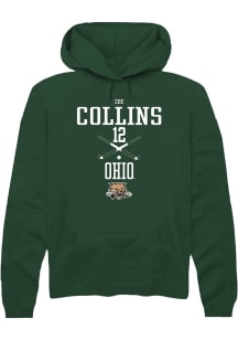 Zoe Collins  Rally Ohio Bobcats Mens Green NIL Sport Icon Long Sleeve Hoodie