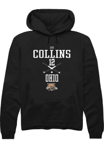 Zoe Collins  Rally Ohio Bobcats Mens Black NIL Sport Icon Long Sleeve Hoodie