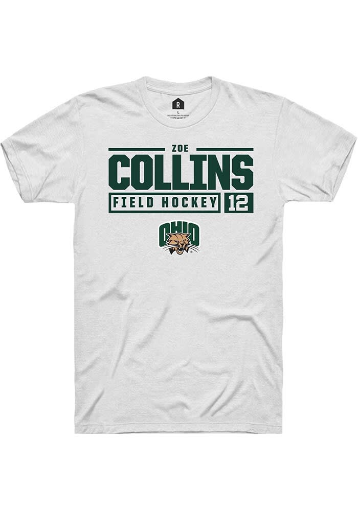 Zoe Collins Ohio Bobcats Rally NIL Stacked Box Short Sleeve T Shirt