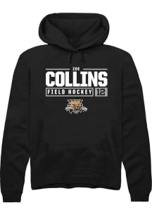 Zoe Collins  Rally Ohio Bobcats Mens Black NIL Stacked Box Long Sleeve Hoodie