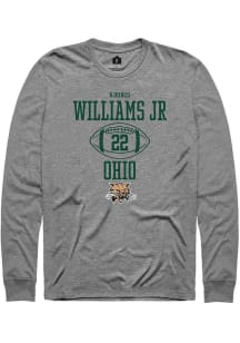 Adonis Williams Jr.  Ohio Bobcats Graphite Rally NIL Sport Icon Long Sleeve T Shirt