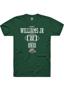 Adonis Williams Jr.  Ohio Bobcats Green Rally NIL Sport Icon Short Sleeve T Shirt