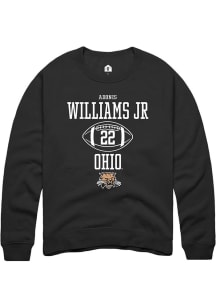 Adonis Williams Jr.  Rally Ohio Bobcats Mens Black NIL Sport Icon Long Sleeve Crew Sweatshirt