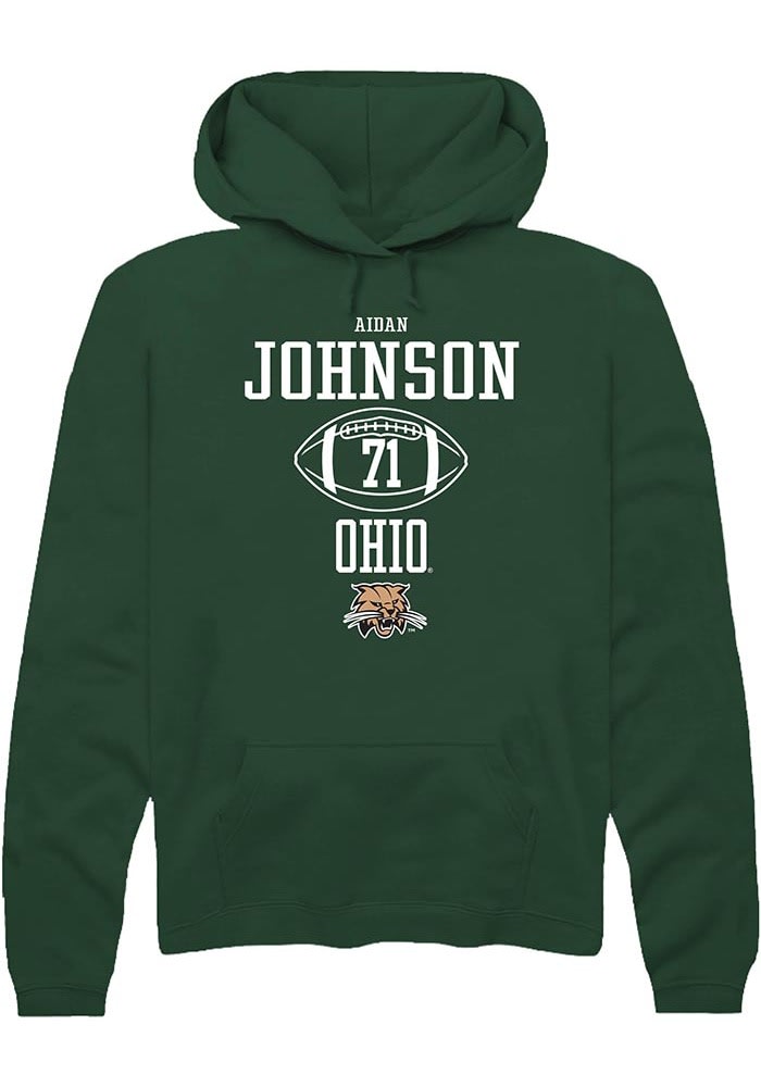 Aidan Johnson Rally Ohio Bobcats Mens NIL Sport Icon Long Sleeve Hoodie