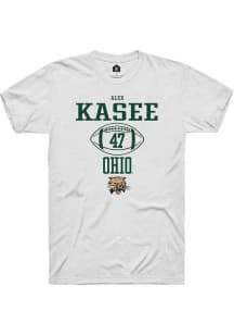 Alex Kasee  Ohio Bobcats White Rally NIL Sport Icon Short Sleeve T Shirt