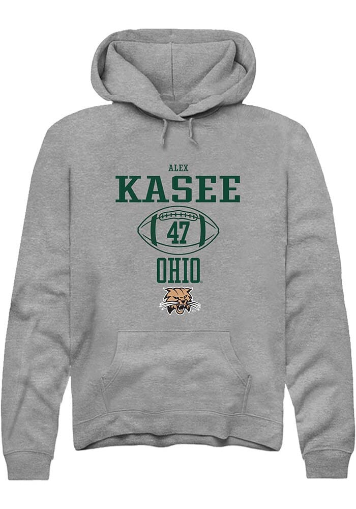 Alex Kasee  Rally Ohio Bobcats Mens Graphite NIL Sport Icon Long Sleeve Hoodie