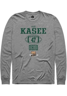 Alex Kasee  Ohio Bobcats Graphite Rally NIL Sport Icon Long Sleeve T Shirt