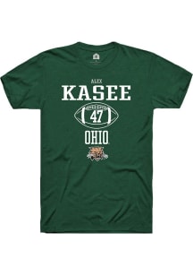 Alex Kasee  Ohio Bobcats Green Rally NIL Sport Icon Short Sleeve T Shirt