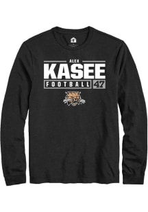 Alex Kasee  Ohio Bobcats Black Rally NIL Stacked Box Long Sleeve T Shirt