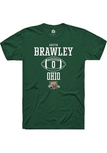 Austin Brawley  Ohio Bobcats Green Rally NIL Sport Icon Short Sleeve T Shirt