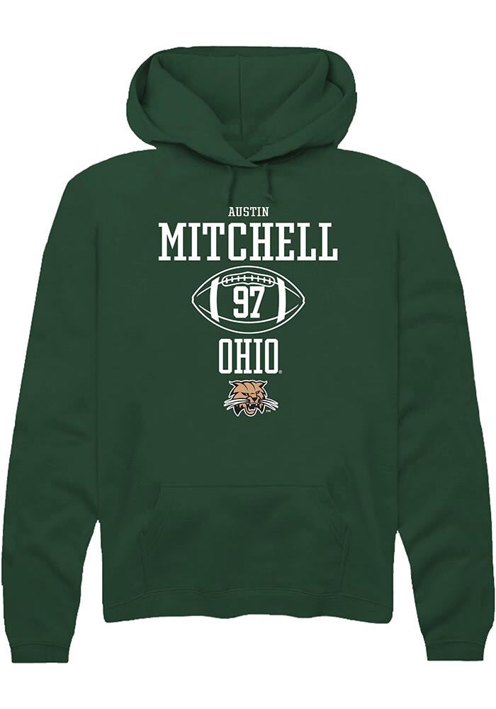 Austin Mitchell Rally Ohio Bobcats Mens NIL Sport Icon Long Sleeve Hoodie