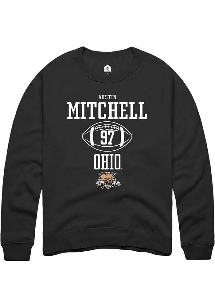 Austin Mitchell Rally Ohio Bobcats Mens NIL Sport Icon Long Sleeve Crew Sweatshirt