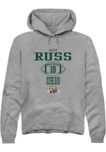 Bailey Russ  Rally Ohio Bobcats Mens Graphite NIL Sport Icon Long Sleeve Hoodie