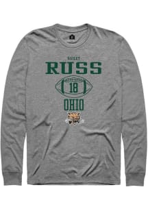 Bailey Russ  Ohio Bobcats Graphite Rally NIL Sport Icon Long Sleeve T Shirt