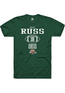 Bailey Russ  Ohio Bobcats Green Rally NIL Sport Icon Short Sleeve T Shirt