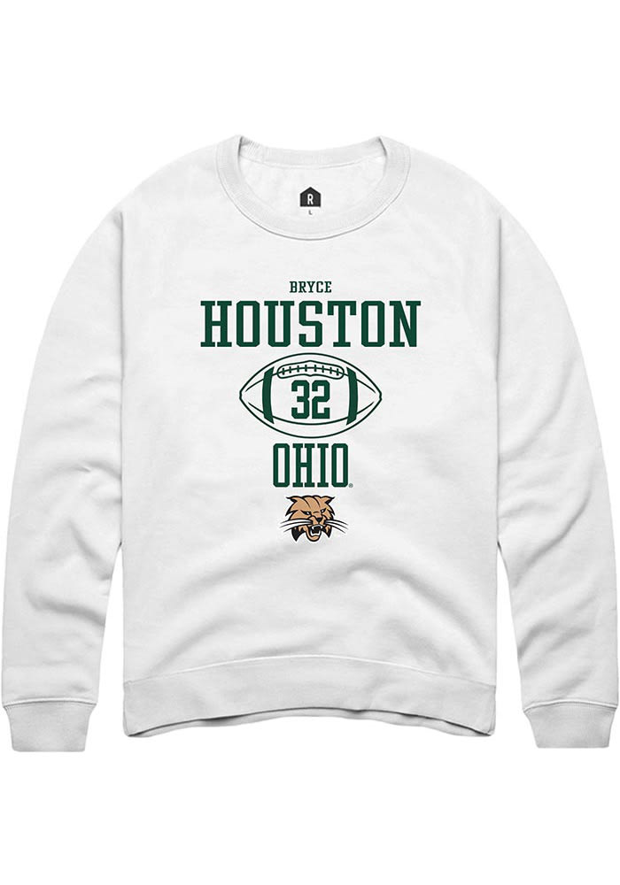 Bryce Houston Rally Ohio Bobcats Mens NIL Sport Icon Long Sleeve Crew Sweatshirt