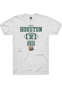 Bryce Houston  Ohio Bobcats White Rally NIL Sport Icon Short Sleeve T Shirt