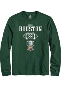 Bryce Houston  Ohio Bobcats Green Rally NIL Sport Icon Long Sleeve T Shirt