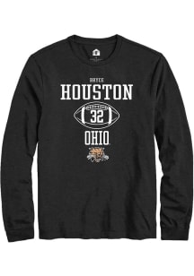 Bryce Houston  Ohio Bobcats Black Rally NIL Sport Icon Long Sleeve T Shirt