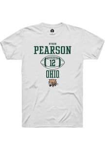 Byron Pearson  Ohio Bobcats White Rally NIL Sport Icon Short Sleeve T Shirt