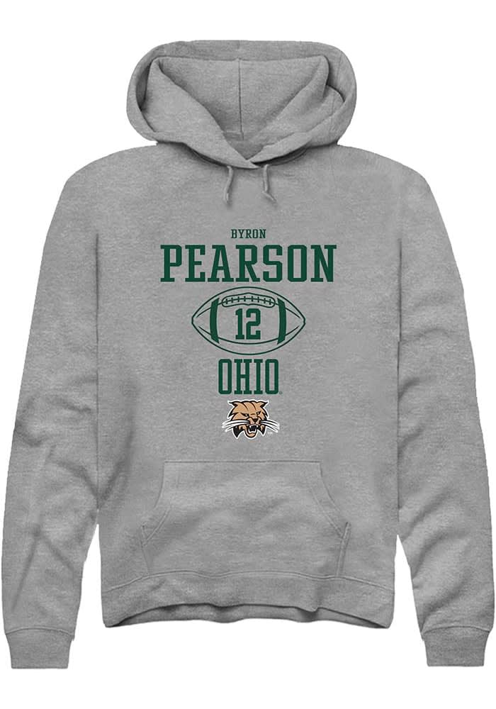 Byron Pearson  Rally Ohio Bobcats Mens Graphite NIL Sport Icon Long Sleeve Hoodie