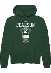 Byron Pearson  Rally Ohio Bobcats Mens Green NIL Sport Icon Long Sleeve Hoodie