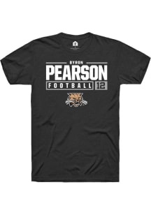 Byron Pearson  Ohio Bobcats Black Rally NIL Stacked Box Short Sleeve T Shirt