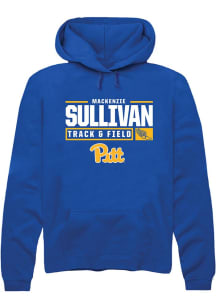 Mackenzie Sullivan Rally Mens Blue Pitt Panthers NIL Stacked Box Hooded Sweatshirt