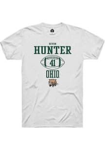 Devon Hunter  Ohio Bobcats White Rally NIL Sport Icon Short Sleeve T Shirt