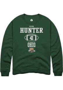 Devon Hunter  Rally Ohio Bobcats Mens Green NIL Sport Icon Long Sleeve Crew Sweatshirt