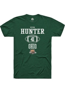 Devon Hunter  Ohio Bobcats Green Rally NIL Sport Icon Short Sleeve T Shirt