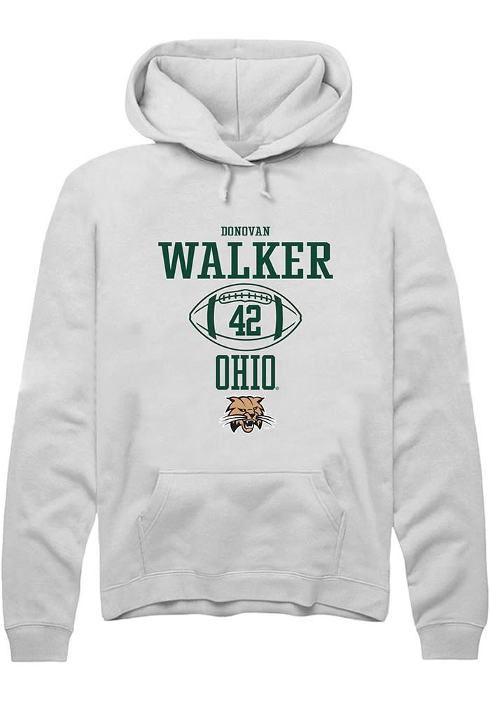 Donovan Walker Rally Ohio Bobcats Mens NIL Sport Icon Long Sleeve Hoodie