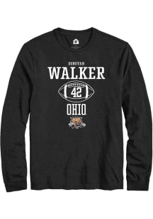 Donovan Walker  Ohio Bobcats Black Rally NIL Sport Icon Long Sleeve T Shirt