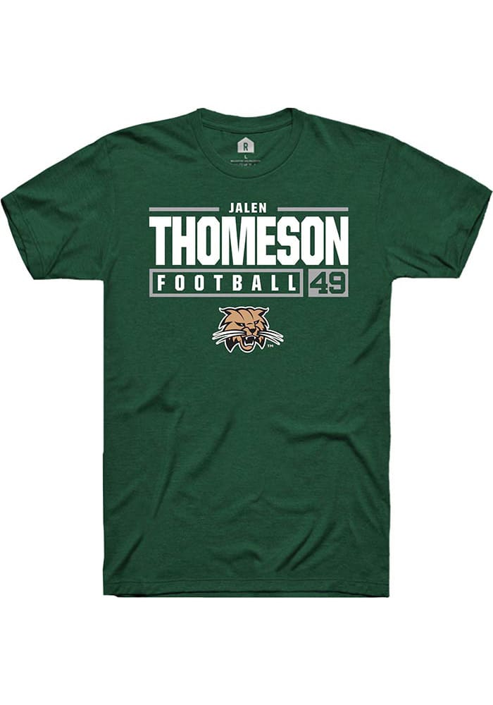 Jalen Thomeson Ohio Bobcats Rally NIL Stacked Box Short Sleeve T Shirt