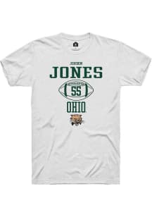 Jordon Jones  Ohio Bobcats White Rally NIL Sport Icon Short Sleeve T Shirt