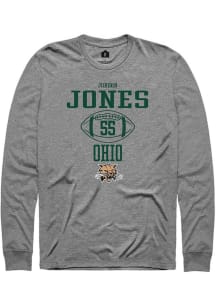 Jordon Jones  Ohio Bobcats Graphite Rally NIL Sport Icon Long Sleeve T Shirt