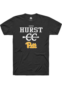 Sarah Hurst Black Pitt Panthers NIL Sport Icon Design Short Sleeve T Shirt