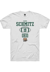 Kadin Schmitz  Ohio Bobcats White Rally NIL Sport Icon Short Sleeve T Shirt