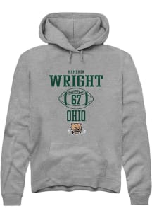 Kameron Wright  Rally Ohio Bobcats Mens Graphite NIL Sport Icon Long Sleeve Hoodie