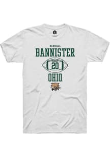 Kendall Bannister  Ohio Bobcats White Rally NIL Sport Icon Short Sleeve T Shirt