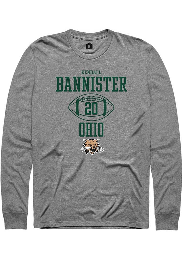 Kendall Bannister  Ohio Bobcats Graphite Rally NIL Sport Icon Long Sleeve T Shirt