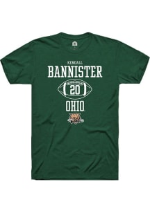 Kendall Bannister  Ohio Bobcats Green Rally NIL Sport Icon Short Sleeve T Shirt