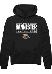 Kendall Bannister  Rally Ohio Bobcats Mens Black NIL Stacked Box Long Sleeve Hoodie