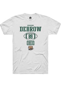 Khamani Debrow  Ohio Bobcats White Rally NIL Sport Icon Short Sleeve T Shirt