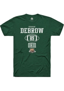 Khamani Debrow  Ohio Bobcats Green Rally NIL Sport Icon Short Sleeve T Shirt