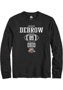 Khamani Debrow  Ohio Bobcats Black Rally NIL Sport Icon Long Sleeve T Shirt