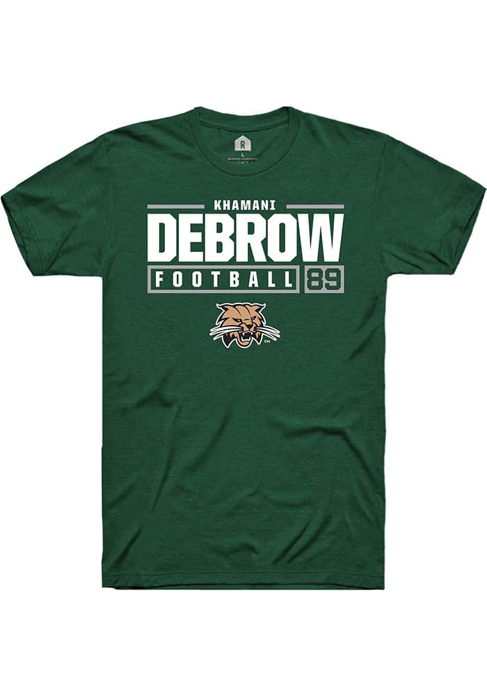 Khamani Debrow Ohio Bobcats Rally NIL Stacked Box Short Sleeve T Shirt