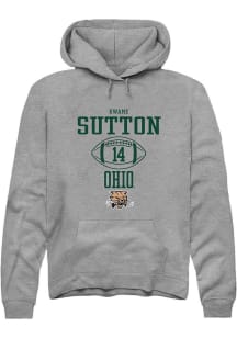 Kwame Sutton  Rally Ohio Bobcats Mens Graphite NIL Sport Icon Long Sleeve Hoodie