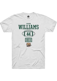 Mason Williams  Ohio Bobcats White Rally NIL Sport Icon Short Sleeve T Shirt